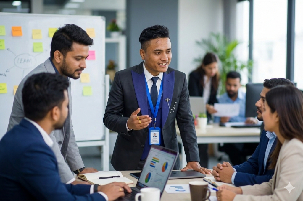 image of Seo expert discussing in the office